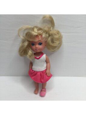 Vintage Mattel Barbie Kelly Doll Little Sister Missing Shoe